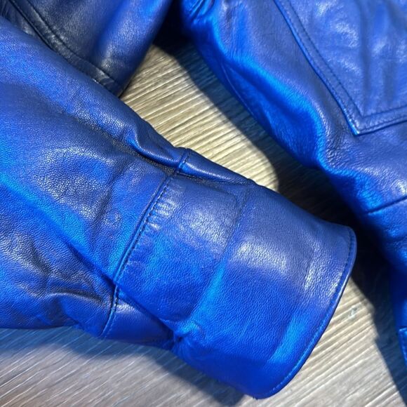Georgetown leather design ladies soft leather jacket coat size small Y2K retro - Picture 15 of 16